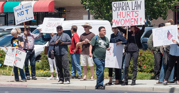 anti-sharia protest